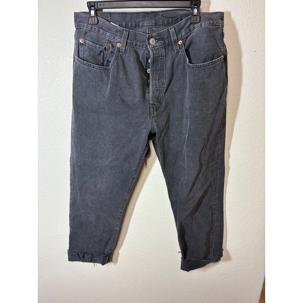 Levi's 501 Denim Jeans Button Fly Straight Leg Size 31x26